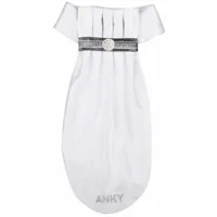 Anky Pleated Crown plastron wit maat:m