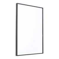 Fragix York Wandspiegel - Zwart - Aluminium - 60x40