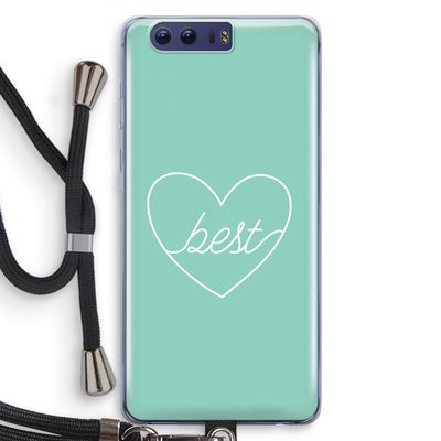 Best heart pastel: Honor 9 Transparant Hoesje met koord
