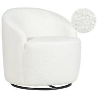 Beliani - DAVIK - Fauteuil - Wit - Polyester - thumbnail