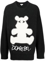 DOMREBEL pull Bearclops en maille intarsia - Noir - thumbnail