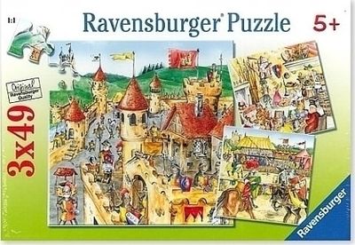 Ravensburger puzzel 3x49 stukjes ridderkasteel