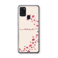 Kusjes: Samsung Galaxy A21s Transparant Hoesje Kusjes: Samsung Galaxy A21s Transparant Hoesje
