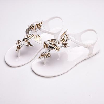 Peep toe Jelly Butterfly Flip Flops zomer schoenmaat: 35 (wit)