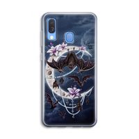 Vleermuizen Maan: Samsung Galaxy A40 Transparant Hoesje