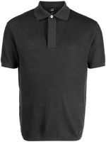 Dunhill polo à détail en mesh - Gris