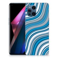 OPPO Find X3 | X3 Pro TPU bumper Waves Blue - thumbnail