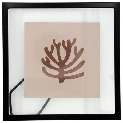 HEMA Fotolijst 15x15cm zwart metaal floating zwart (zwart)