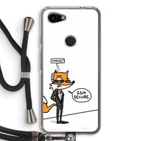 GSM secure: Pixel 3a Transparant Hoesje met koord