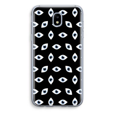 Eyes pattern: Samsung Galaxy J5 (2017) Transparant Hoesje