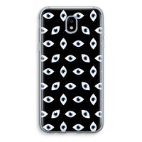 Eyes pattern: Samsung Galaxy J5 (2017) Transparant Hoesje