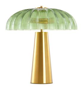 Light & Living Tafellamp Fungo Glas, 2-lamps - Groen