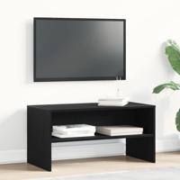 Tv-meubel 80x40x40 cm spaanplaat zwart eikenkleurig Tv-meubel 80x40x40 cm spaanplaat zwart eikenkleurig