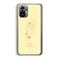 No rain no flowers: Xiaomi Redmi Note 10S Transparant Hoesje