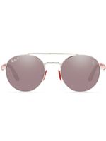 Ray-Ban lunettes de soleil RB3696M Scuderia Ferrari à monture ronde - Argent - thumbnail