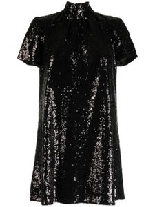 STAUD robe Ilana à ornements en sequins - Noir