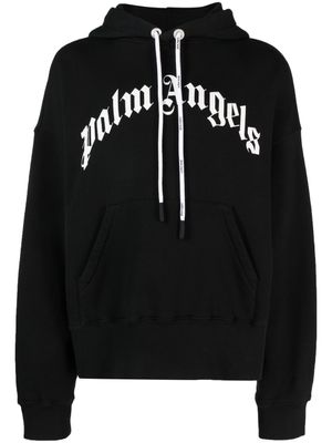 Palm Angels hoodie à logo imprimé - Noir
