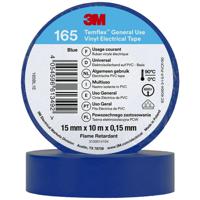 3M Temflex™ 165 165BL1E Isolatietape Temflex 165 Blauw (l x b) 10 m x 15 mm 1 stuk(s)