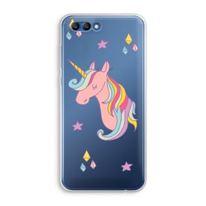 Roze eenhoorn: Honor 10 Transparant Hoesje