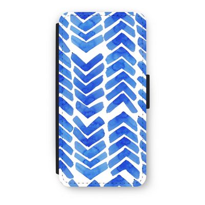 Blauwe pijlen: iPhone 7 Flip Hoesje