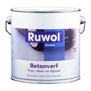 Ruwol Betonverf Betongrijs (RAL 7023) 2,5 liter