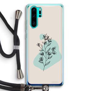 Violets are blue: Huawei P30 Pro Transparant Hoesje met koord