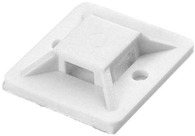 Enzo Orno plakzadel voor kabelbundelband 30x30mm wit zak(50) - 4113484