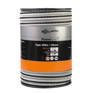 Gallagher PowerLine lint 40mm wit 200m - 006246 006246