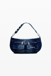 Denim schoudertas - BLUE - U