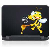 Sticker laptop bij honing Sticker laptop bij honing