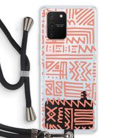 Marrakech Pink: Samsung Galaxy S10 Lite Transparant Hoesje met koord