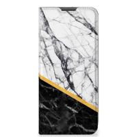 Nokia G50 | Standcase | Marmer Wit Zwart - Origineel Cadeau Man