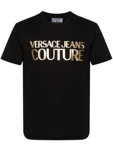 Versace Jeans Couture t-shirt en coton à logo imprimé - Noir