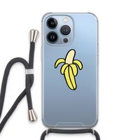 Banana: iPhone 13 Pro Transparant Hoesje met koord