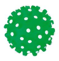 Vinyl speelbal ca 12 cm m noppen pieper