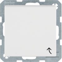 Berker S1 wandcontactdoos 1-voudig met randaarde en klapdeksel polarwit mat 47511909