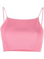 AERON haut crop Zero en maille nervurée - Rose - thumbnail