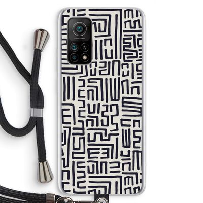 Moroccan Print: Xiaomi Mi 10T 5G Transparant Hoesje met koord
