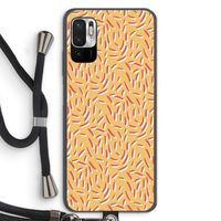 Camouflage: Xiaomi Redmi Note 10 5G Transparant Hoesje met koord