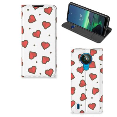 Nokia 1.4 | Hoesje met Magneet | Hearts