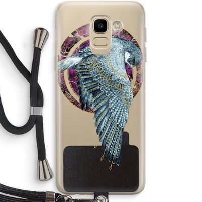 Golden Falcon: Samsung Galaxy J6 (2018) Transparant Hoesje met koord