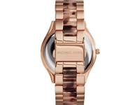 Michael Kors Mk4301 dames zwart leer analoog gouden wijzerplaat quartz polshorloge J56