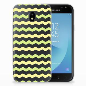 Samsung Galaxy J3 2017 TPU bumper Waves Yellow