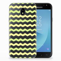 Samsung Galaxy J3 2017 TPU bumper Waves Yellow