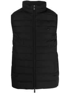 Emporio Armani gilet matelassé à fermeture zippée - Noir