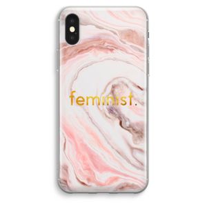Feminist: iPhone XS Max Transparant Hoesje