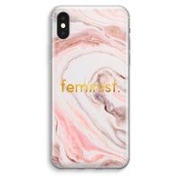 Feminist: iPhone XS Max Transparant Hoesje