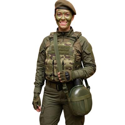 Carnaval verkleed Survival veldfles - leger groen - soldaat - verkleed accessoire Carnaval verkleed Survival veldfles - leger groen - soldaat - verkleed accessoire
