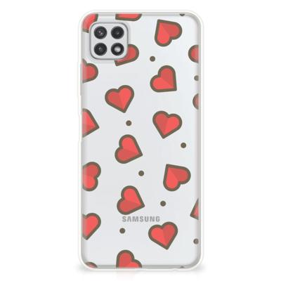 Samsung Galaxy A22 5G | TPU bumper | Hearts
