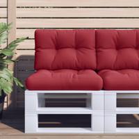 VidaXL Palletkussen 50x40x12 cm stof wijnrood VidaXL Palletkussen 50x40x12 cm stof wijnrood